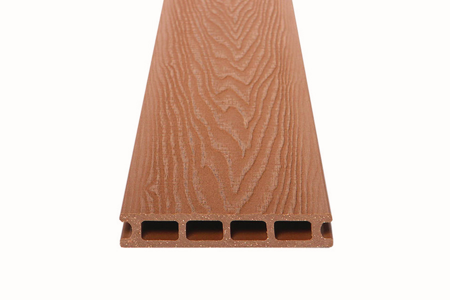 Savadeck Natur 5 Terracotta deking daska – čeoni prikaz šupljeg kompozitnog profila